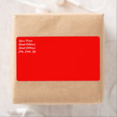 Red Shipping Label (Insitu)