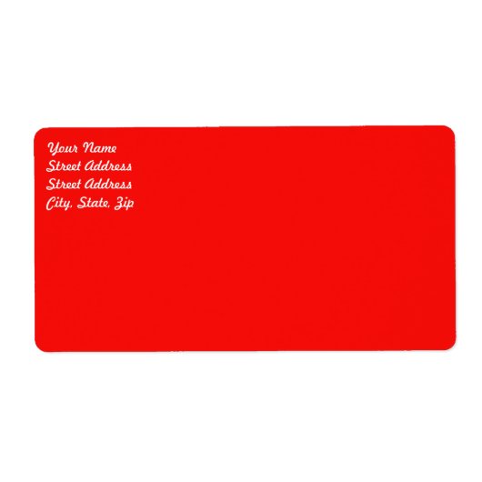 Red Shipping Label (Vorne)