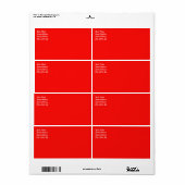 Red Shipping Label (Vorne)