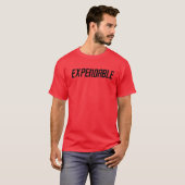 Red Shirt Expendable Science Fiction T - Shirt (Vorne ganz)