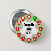 Red Shirts Football Flag Button Abzeichen (Vorne & Hinten)