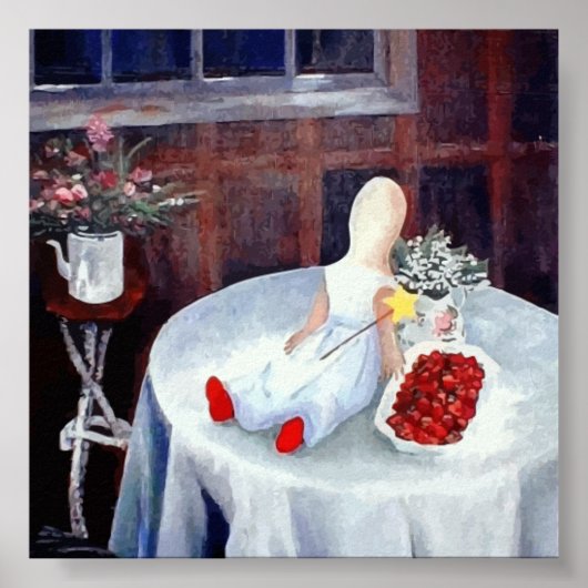 Red Shoes n' Strawberries von Elizabeth Poster (Vorne)