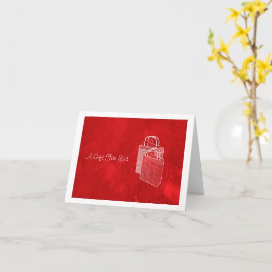 Red Shopping Spree Money im Preis enthalten Karte (Gelbe Blume)