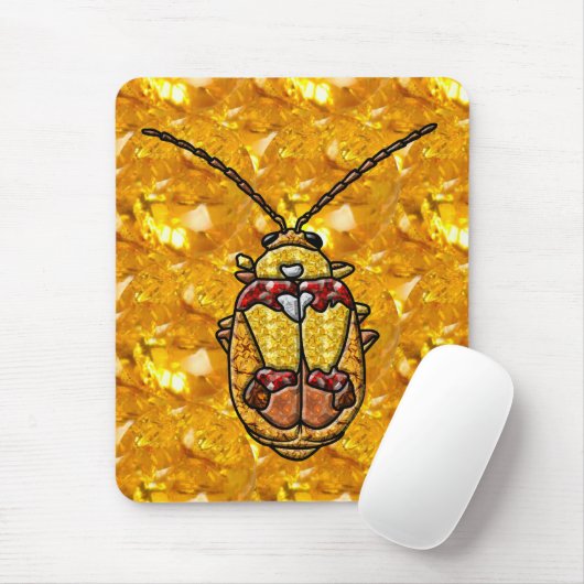 Red Shoulated Leaf Käfer Mousepad (Mit Mouse)