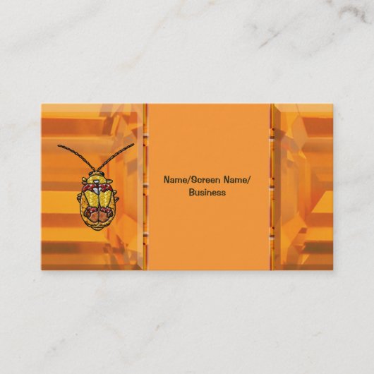 Red Shoulated Leaf Käfer Visitenkarte (Vorderseite)