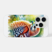 Red shouldered hawk 101024AREF129 - Watercolor iPhone Hülle (Rückseite (Horizontal))