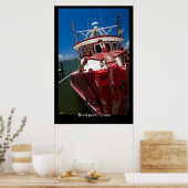 Red Shrimp Boat Poster (Küche)