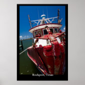 Red Shrimp Boat Poster (Vorne)