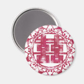 Red Shuan Xi Magnet (Vorderseite/Rückseite)