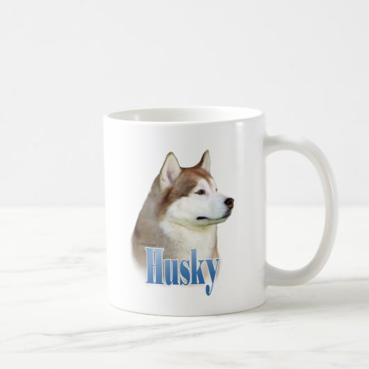 Red Siberian Husky Name Kaffeetasse (Rechts)