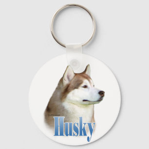 Red Siberian Husky Name Schlüsselanhänger