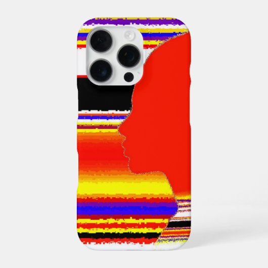 Red Silhouette Case iPhone Hülle (Rückseite)