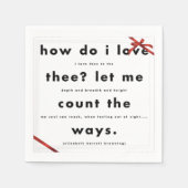 Red Silk Ribbon, wie ich das Papier Napkins Liebe Serviette (Vorderseite)