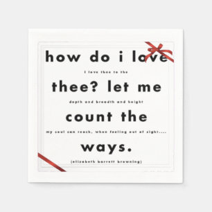 Red Silk Ribbon, wie ich das Papier Napkins Liebe Serviette