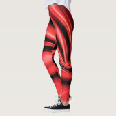 Red Silk Satin Luxus Leggings (Links)