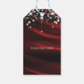 Red Silk & Sparkle Glam Hollywood Custom Gevor Geschenkanhänger (Vorderseite)