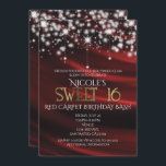 Red Silk & Sparkle Gold Sweet 16 Glam Einladungen<br><div class="desc">Red Silk & Sparkle Gold Sweet 16 Glam Einladungen. Anpassen für jedes Ereignis. Auch ohne Goldtext oder Sondertext erhältlich. Kontaktieren Sie mich,  um einen maßgeschneiderten Goldtext zu erhalten.</div>