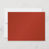 Red Silk Wedding RSVP Card Karte (Rückseite)