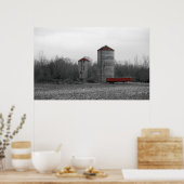 Red Silo Poster (Küche)