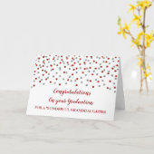 Red Silver Grandtochter Abschluss Karte (Gelbe Blume)