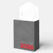 Red & Silver Grau Chalkboard Abschluss Geschenkbox Geschenkschachtel (Geöffnet)