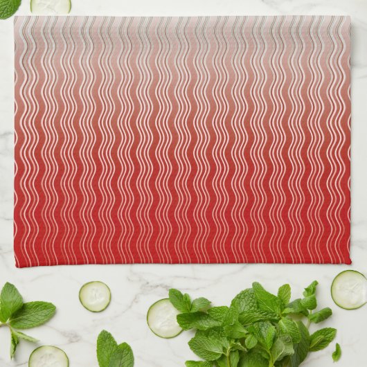 Red Silver Green Geschirrtuch (Gefaltet)