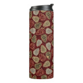 RED SILVER GREEN HOLIDAY WINTER ACORNS THERMOSBECHER (Nach links gedreht)