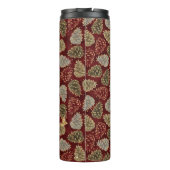 RED SILVER GREEN HOLIDAY WINTER ACORNS THERMOSBECHER (Rückseite)