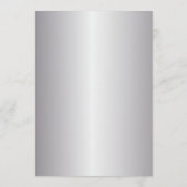 Red Silver Heart Balloons Valentine's Day Party Einladung (Rückseite)