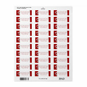 Red Silver Star der David Rücksendeadresse (Vorne)