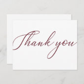 Red Simple Modern Business Package Danke Karte (Vorne/Hinten)