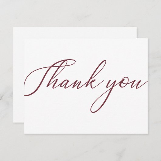 Red Simple Modern Business Package Danke Karte (Vorne/Hinten)