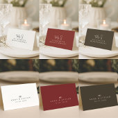 Red Simple Modern Wedding Calligraphy Tischnummer