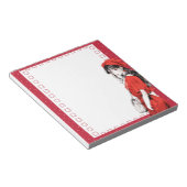 Red Simple Niedlich Anime Boho Notepad Notizblock (angewinkelt)