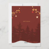 Red Simple Santa Cartoon Frohe Weihnachten (Rückseite)