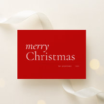 Red Simple Serif Merry