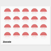 Red Simple Snowflake Holiday Stickers (Blatt)