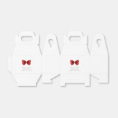 Red Simple Watercolor Bow Baby Dusche Geschenkschachtel (Ungefaltet)