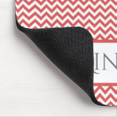 Red Simple Zickzack Personalisiert Mouse Pad Mousepad (Ecke)