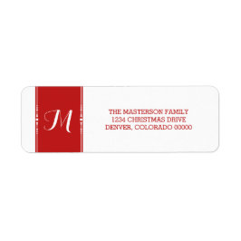 Red Simply Chic Weihnachtsadressen Labels