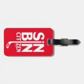 Red Sin Bin Citizen Hockey Bag Gepäckanhänger (Rückseite horizontal)