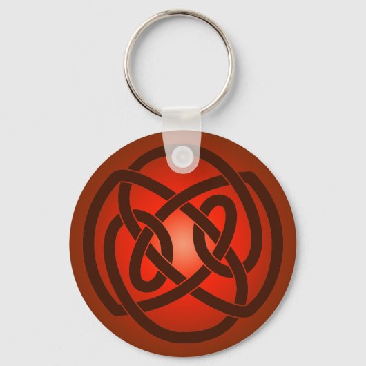 Red Single Loop Knot Schlüsselanhänger (Vorderseite)