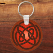 Red Single Loop Knot Schlüsselanhänger (Vorderseite)