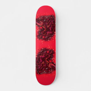 Red Skateboard Bulls laufen Starry Night