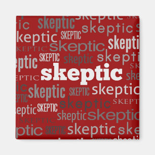 Red Skeptic Magnet