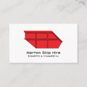 Red Skip, Skip/Dumpster Company Visitenkarte (Vorderseite)