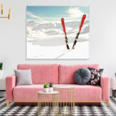 Red Skis Leinwanddruck (Insitu (Wohnzimmer))