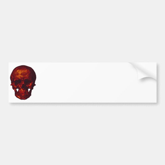 Red Skull Autoaufkleber (Vorne)