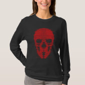 Red Skull Glitch Art T-Shirt (Vorderseite)