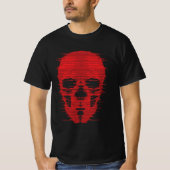 Red Skull Glitch Art T-Shirt (Vorderseite)